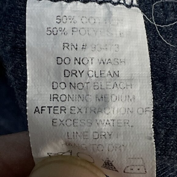 Pure Amici Cowl Neck Sweater Womens Size Small Blue And Gray Made In Peru - Picture 6 of 7